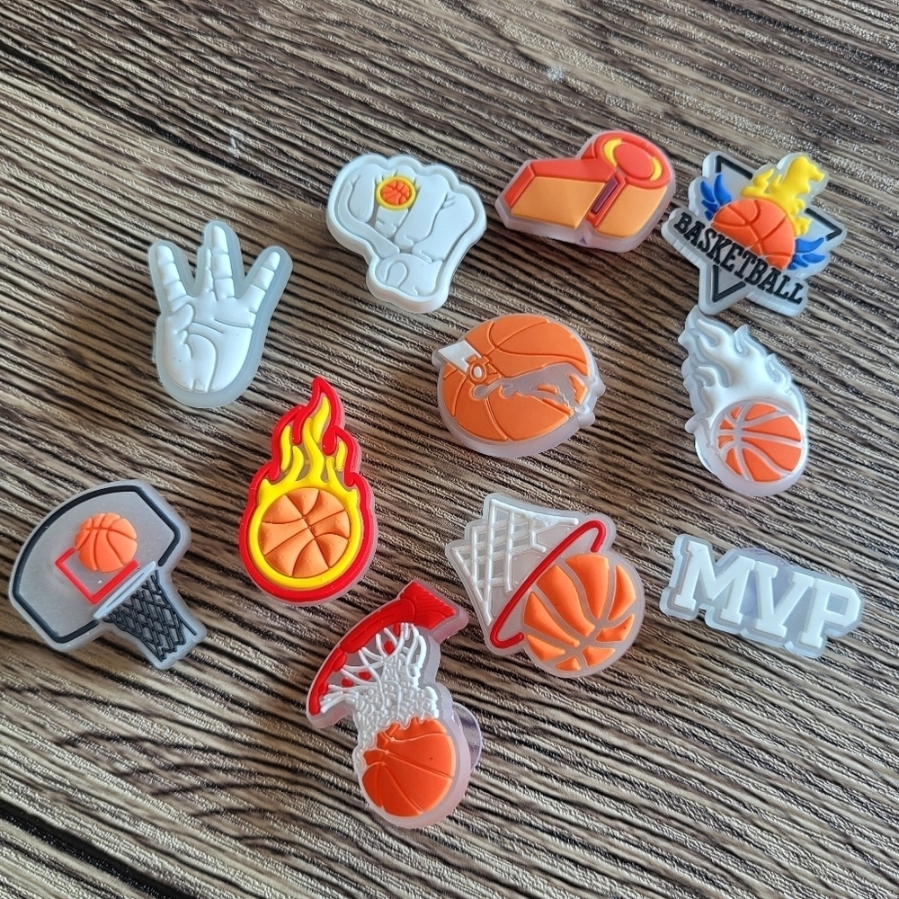 Shoe Charms For Crocs Basketball Fans Set Of 11